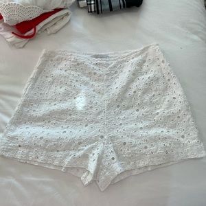 Urban outfitters white paisley shorts
